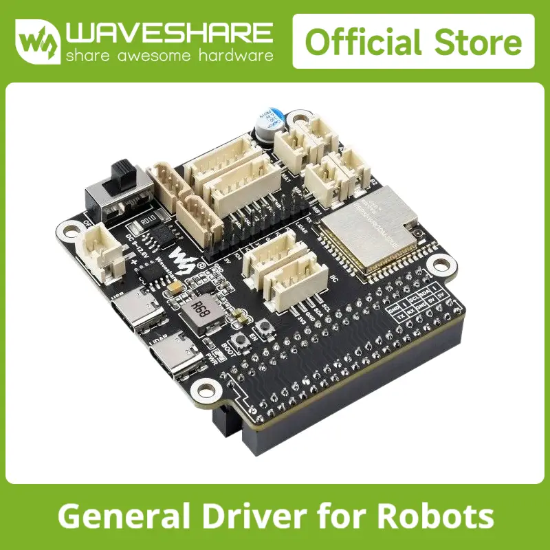 Waveshare General Driver Board For Robots, Based On ESP32, Multi-Functional, Supports WIFI, Bluetooth And ESP-NOW Communications image 1