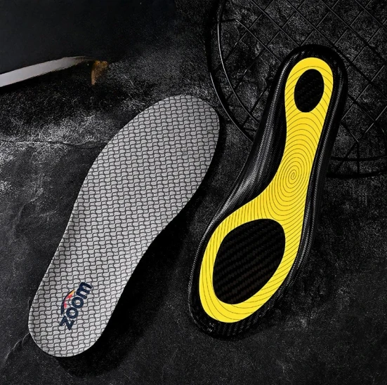 High-Performance Carbon Fiber Sport Insoles with Arch Support and Breathable, Antibacterial Comfort
