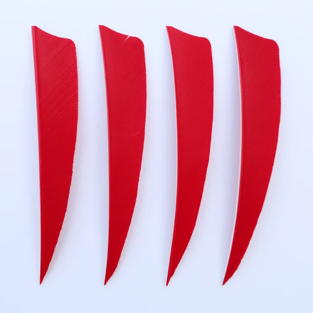 ZSHJG 50pcs Plume De Flèche Empennage De Flèche 3 Pouces Fletches Naturelles Aile Droite Pour Les Flèches De Bricolage Arbalète Flèches De Carbone (Blanc