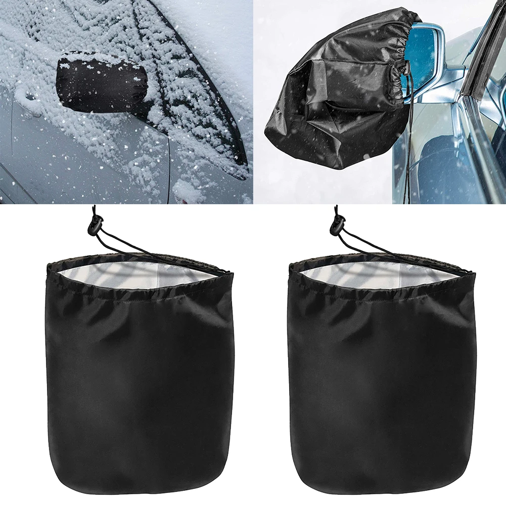 2PCS Car Mirror Cover Grey Wing Mirror Cover Snow Ice Protective Car Side Accessories