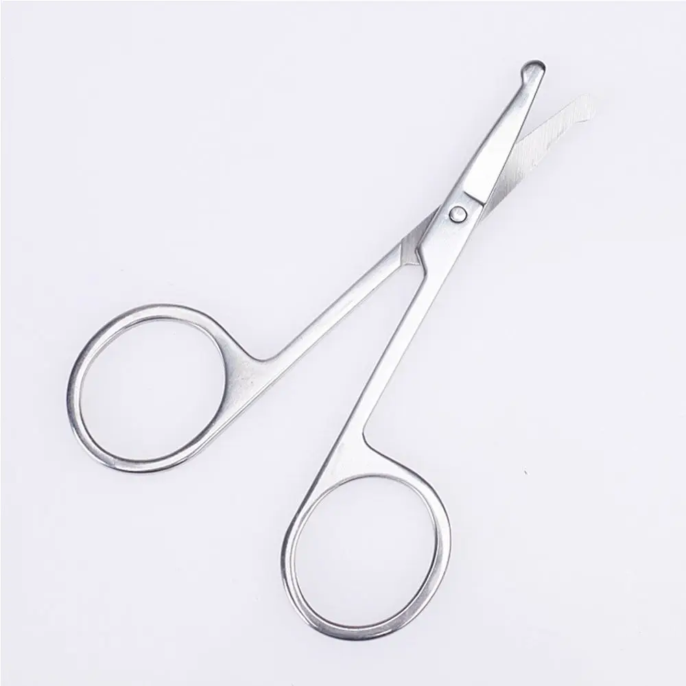 Hot Curved Nail Trimmer Tool Ear Facial Trimmers Stainless Steel Beauty Tool Nose Hair Scissors 4