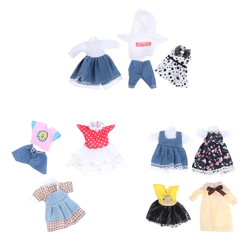 1pc 16cm Bjd Doll Clothes High-end Dress Up Can Dress Up Fashion Doll Clothes Skirt Suit Best Gifts for Children DIY Girls Toys