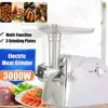 Heavy Duty 3000 Watts Powerful Meat Grinder Mincer Sausage Maker Filler Food Processors Kitchen Mincing Machine White 1