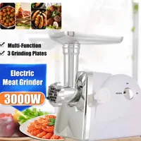 Heavy Duty 3000 Watts Powerful Meat Grinder Mincer Sausage Maker Filler Food Processors Kitchen Mincing Machine White 1