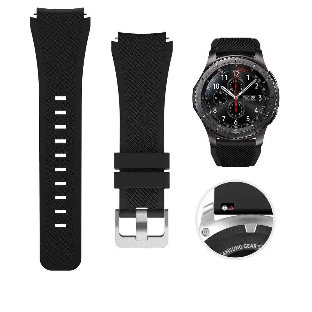 Enhanced Silicone Sport Strap Band - 20/22mm - Universal Fit