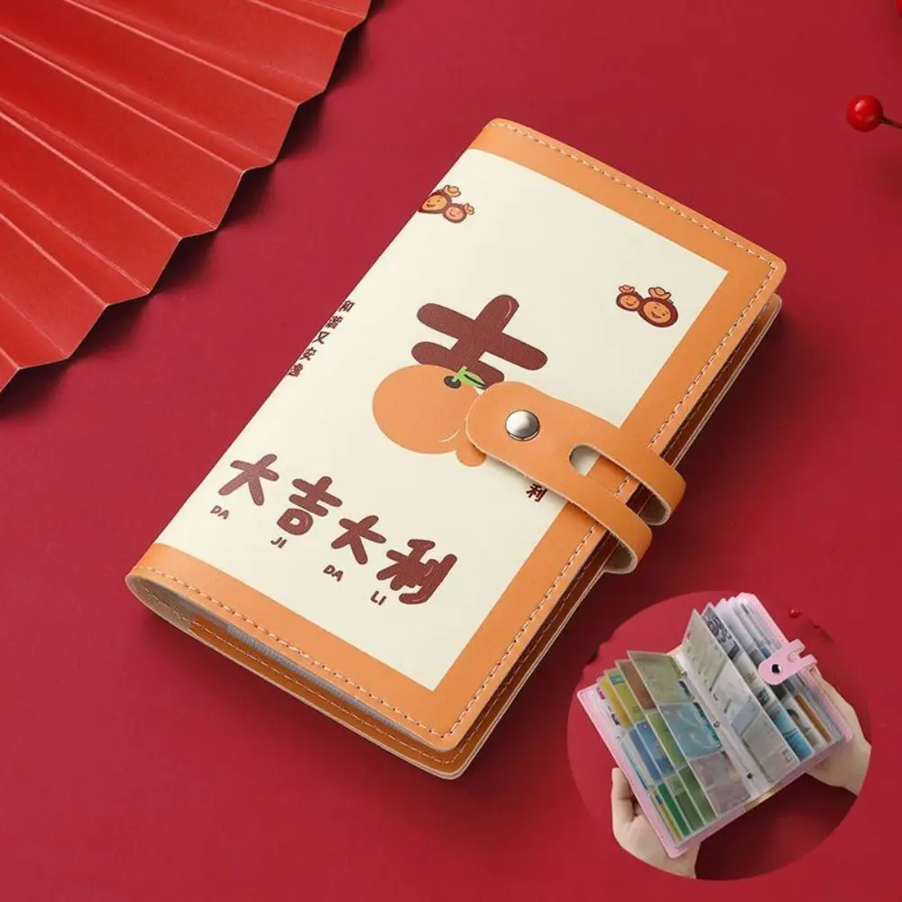 Pu Leather Money Savings Challenges Portable Waterproof Budgeting Planner Book Tear Resistant Storage Card Holder New Year Gifts