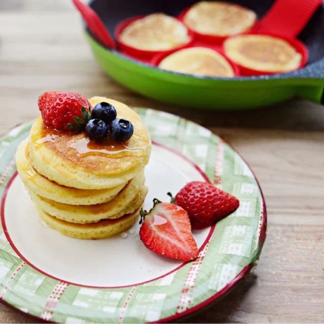 7 Hole Egg Pancake Ring Nonstick Pancake Soufflé Making Mold Silicone Cake Omelet Cooker Shaper Tool Kitchen Baking Accessories 3