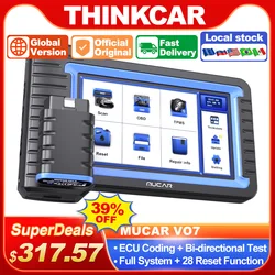 MUCAR VO7 Professional Auto OBD2 Scanner Full System ECU Coding Bidirectional Test Automotive Diagnostic Tools