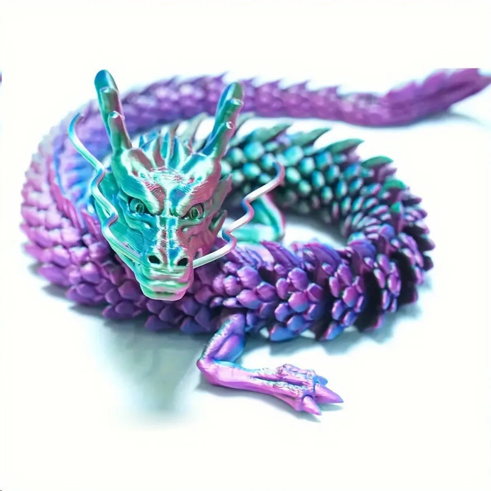 3D Printed 30cm Dragon Egg with Articulated Dragon Model Home Decor Items Room Decoration Sculptures Figurines Desktop Ornament 3