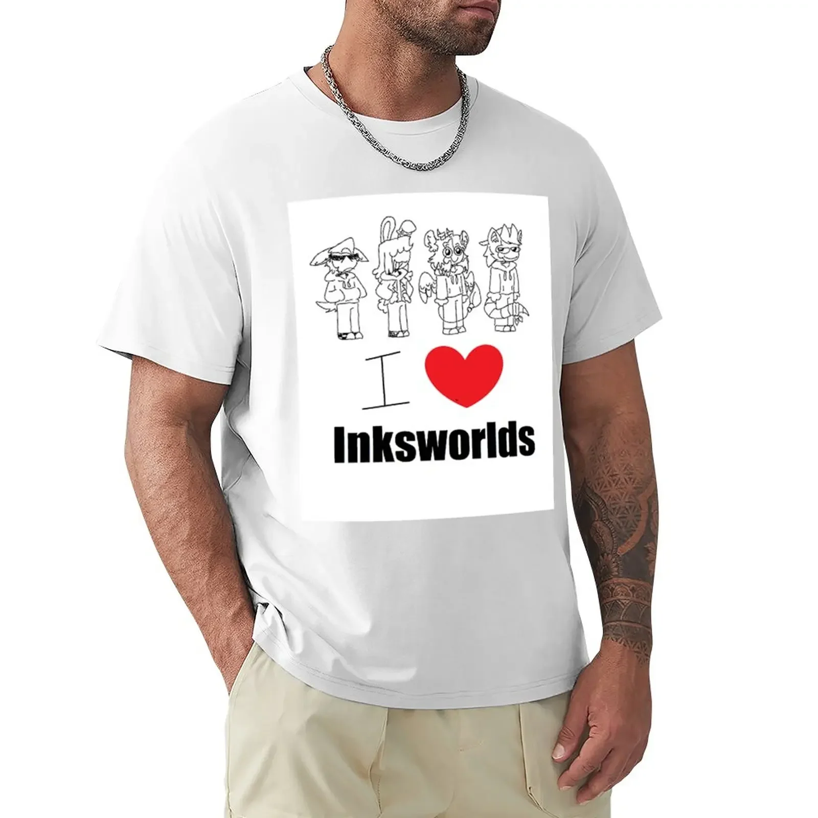 

I 3 Inksworlds T-Shirt blanks plain aesthetic clothes mens t shirt