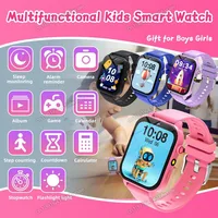Montre connectée pour enfants, écran tactile HD, caméra, 18 jeux, surveillance du sommeil, réveil, calculatrice, cadeau d'anniversaire pour garçon et fille, nouvelle collection 2025 1