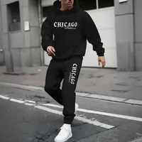 Men's Sports Suits Fashion Tracksuit Women Hoodies + Pants Two Pieces Sets Running Casual Sweatshirts Sweatpants Men's Clothing 1