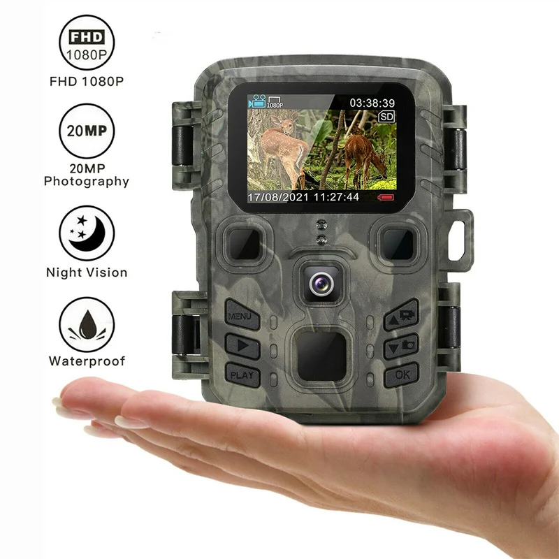 Suntekcam Hunting Camera Trail Wildlife Cameras Outdoor Night Vision Photo Trap 20MP 1080P IP65 Waterproof Wireless Cam Mini301