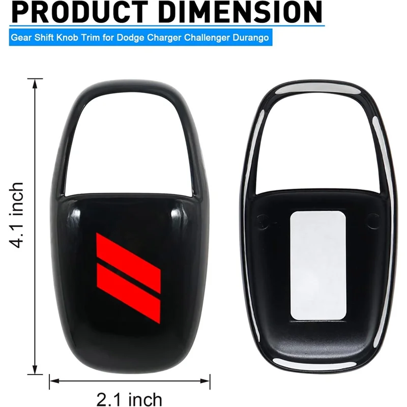 For Dodge Challenger Charger 2015-2022 Durango 2016-2023 Gear Shift Knob Head Cover Trim Accessories 5