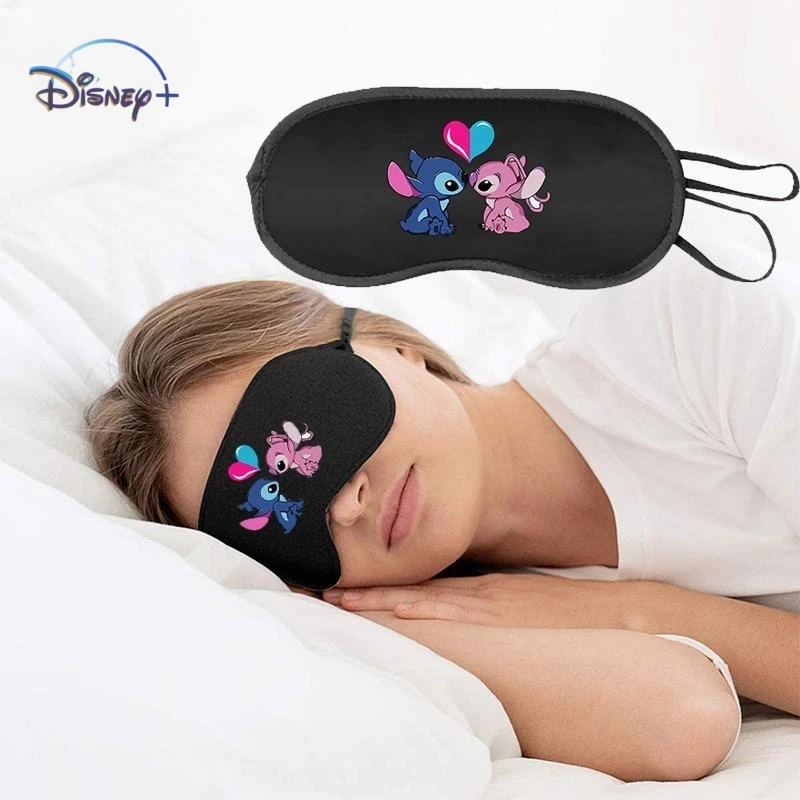 Disney Stitch Sleep Eyeshade Natural Sleeping Eye Eyeshade Cover Shade Eye Patch Donna Uomo Cute Soft Blindfold Travel Eyepatch