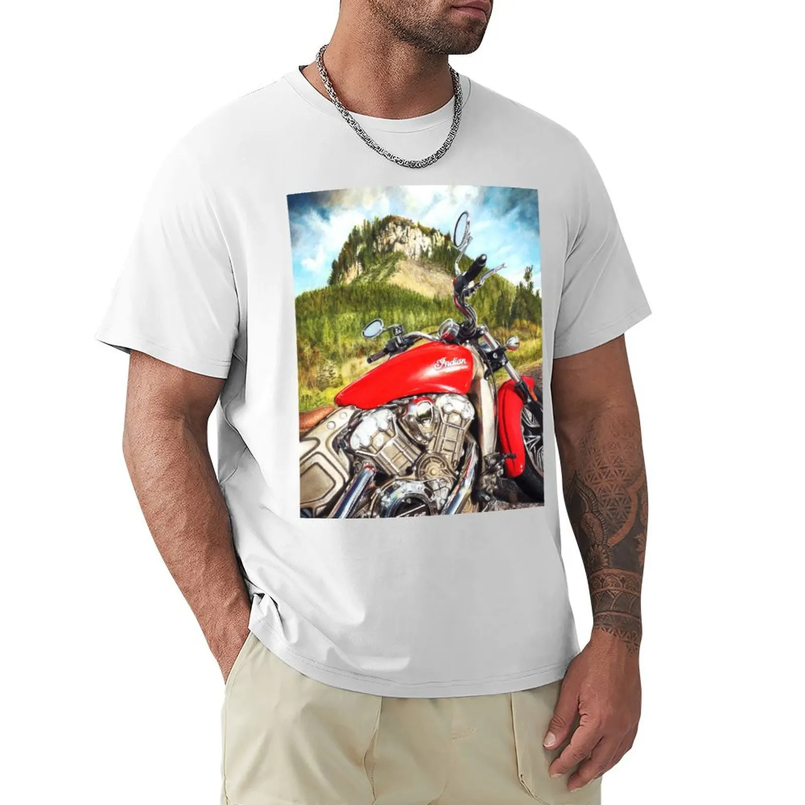 

Red Indian Summer T-shirt aesthetic clothes hippie clothes t shirts men