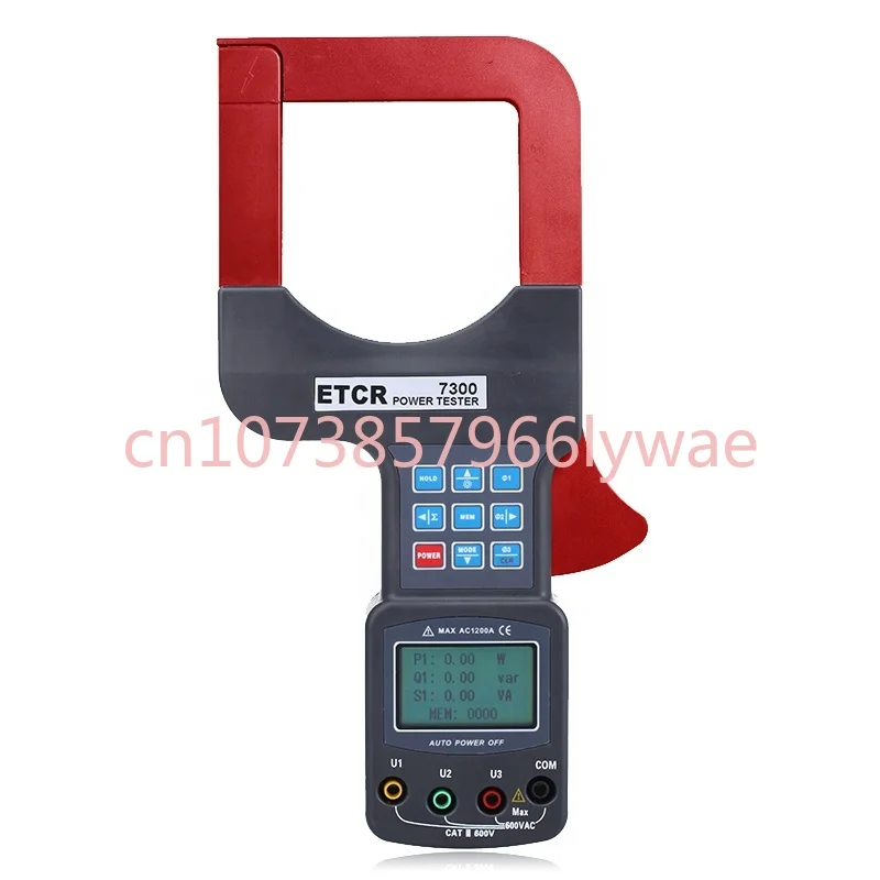 

ETCR7300 3-phase Digital Power Analyzer 0.00V~600V Large Caliber Three Phase Power Clamp Meter