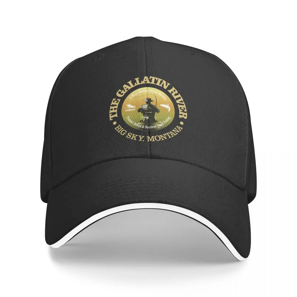 

Gallatin River Fly Fishing (FSH) Baseball Cap Trucker Hat Luxury Man Hat Snapback Cap Sunhat Men Caps Women's