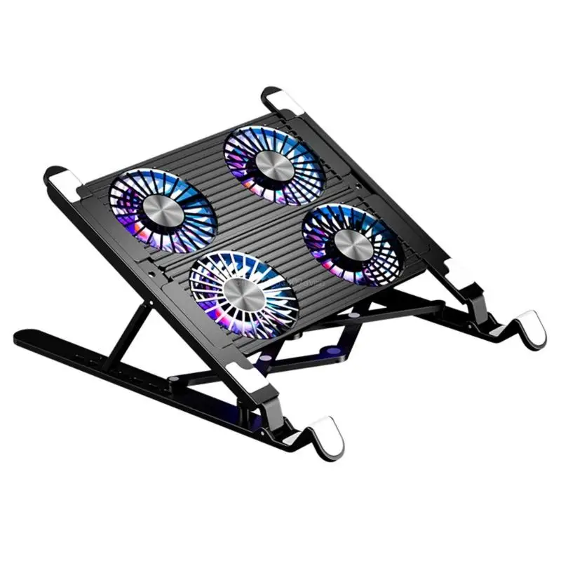 

Effective Notebook Cooling Pad Heat Sink Stand for Gamers, Designers, and Long hour Users Comfortable Viewing Angles