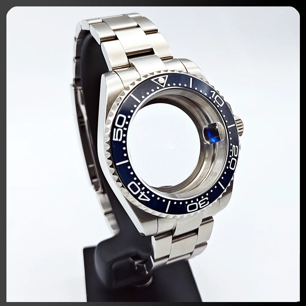 40mm shell 4R35NH35/36/38 movement compatible watch accessories stainless steel case and strap transparent back case
