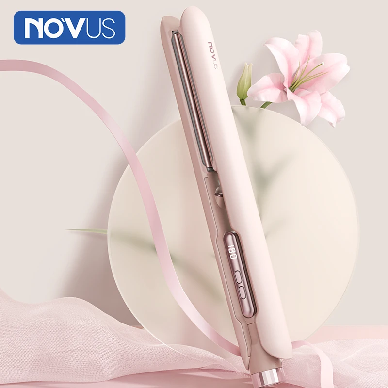 

NOVUS Professional 2 in 1 Hair Straightener and Curler 3D Ceramic Plate 4000W Negative Ionic 30s Fast Heating Hair Styling Tool