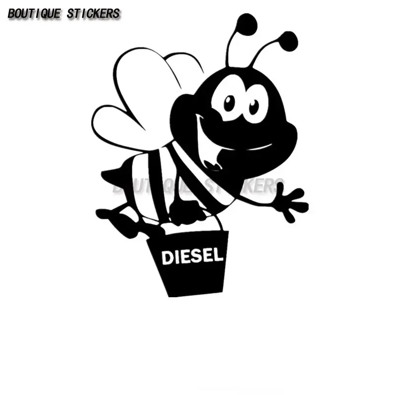 

Bee with Diesel Funny car sticker Waterproof PVC sticker Car accessories Car sticker for fuel tank cap