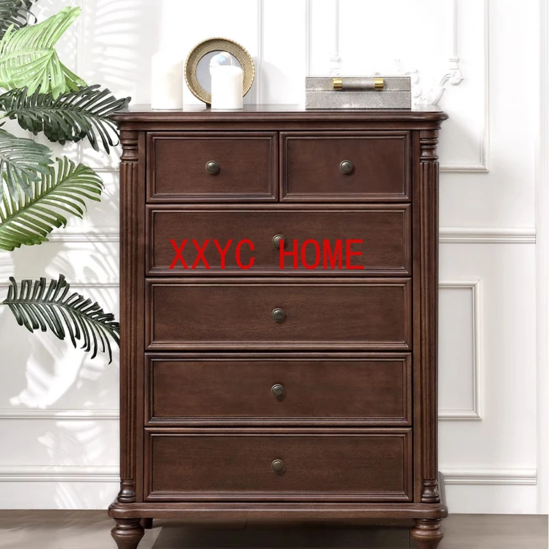 

Solid Wood Country Retro Living Room Wall Bedroom Storage Cabinet