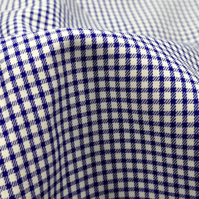 Yarn Dyed Fine Check Cotton Fabric Spring Summer Dress Shirt Baby