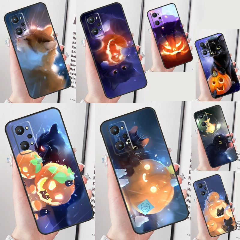 Cute Cat Pumpkin Halloween Phone Case