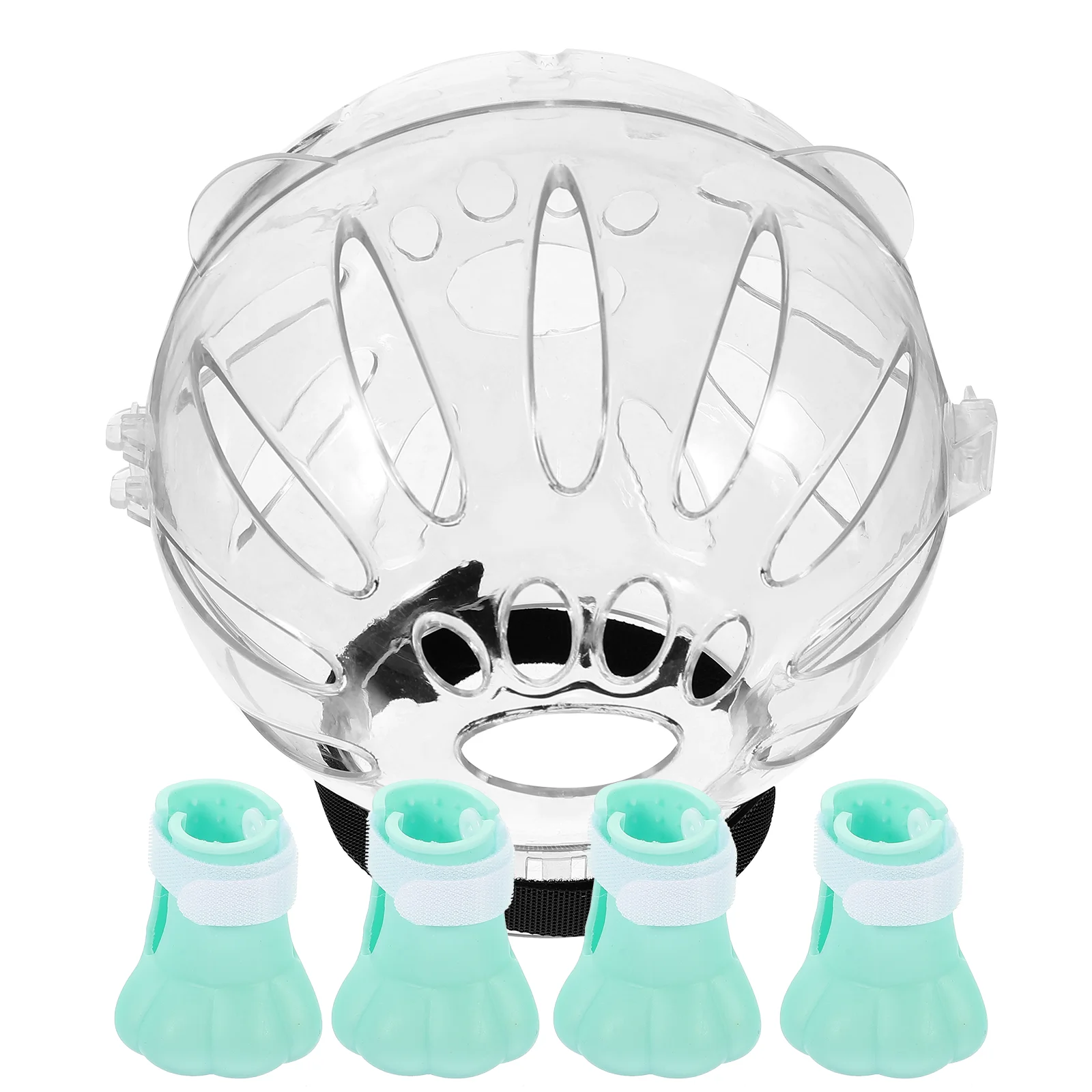 1 Set Cat Soft Adjustable Kitten Hood For Pet Recovery Clear After Surgery DogHelmet Post Operation Pet Products