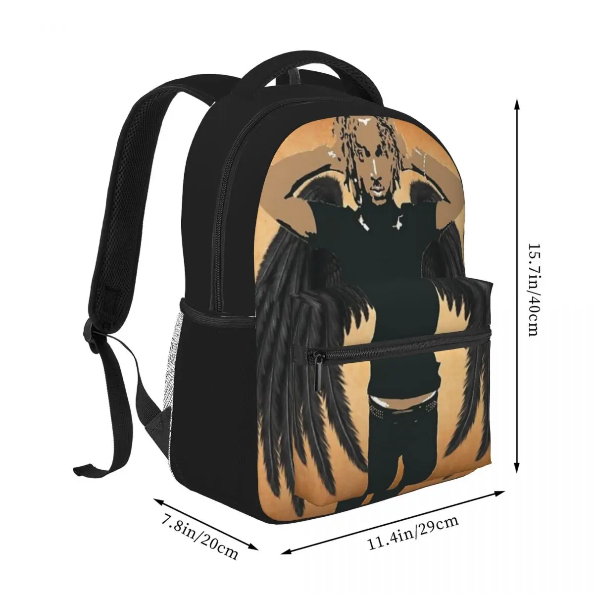 1oneam New Fashion High Capacity Waterproof Backpack Trendy Girls Boys Laptop School Book Bag 16inch 2