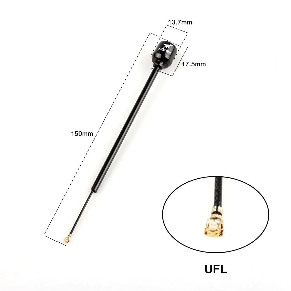 HGLRC 5.8G Long Range FPV Transmitter receiver Antenna RHCP LHCP SMA IPX MMCX 2.5dBi 150mm for RC Racing Drones Accessories