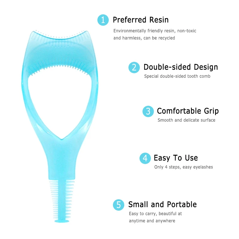 Eyelashes Brush Plastic Applicator 3 In 1 Novelty Mascara Guide Multifunction Eyelash Styling Curler Precise Application