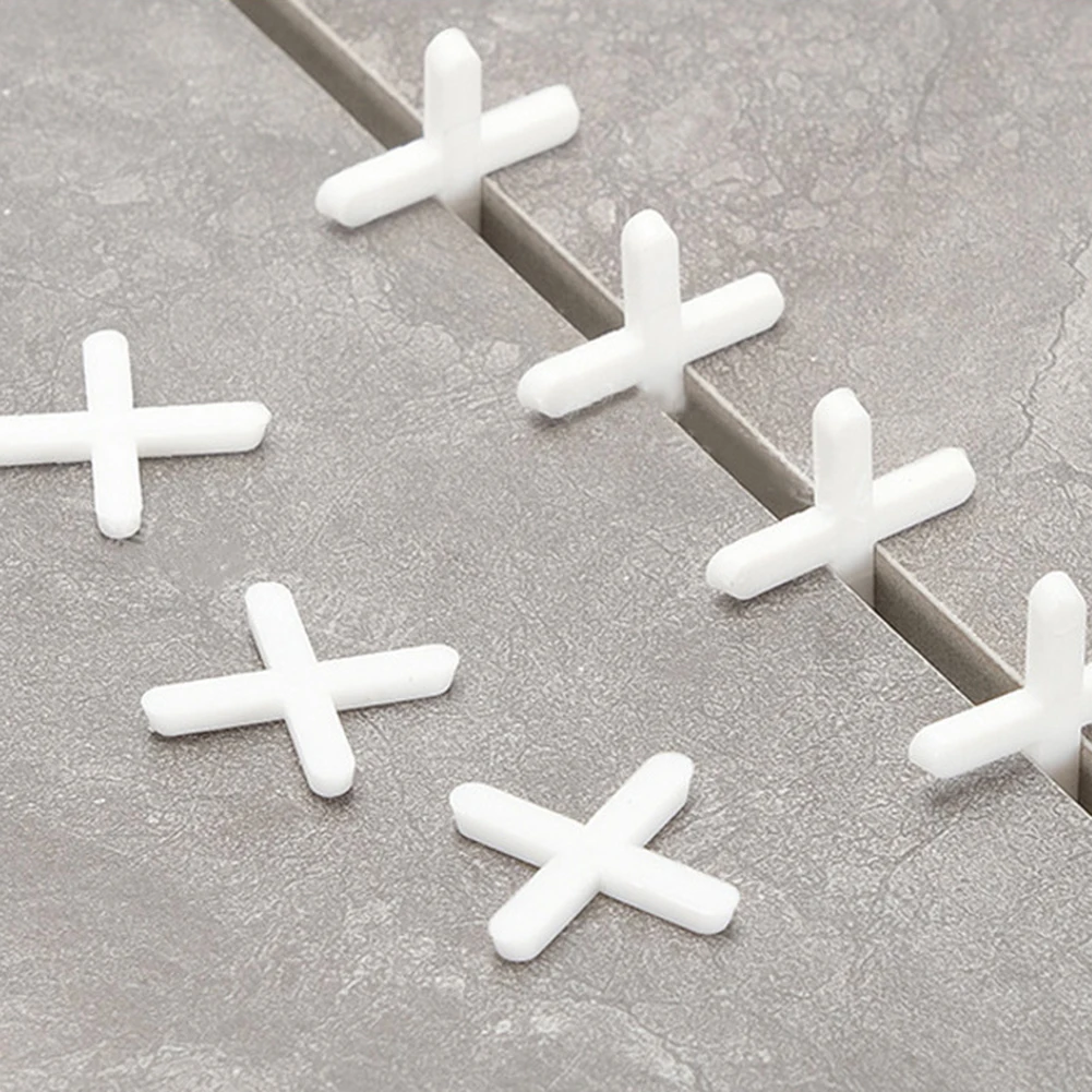 200pcs/set 1/1.5/2/2.5/3mm Cross Ceramic Tile Leveling System Clips Kit Tile Spacer Ceramic Floor Wall Laying Construction Tools