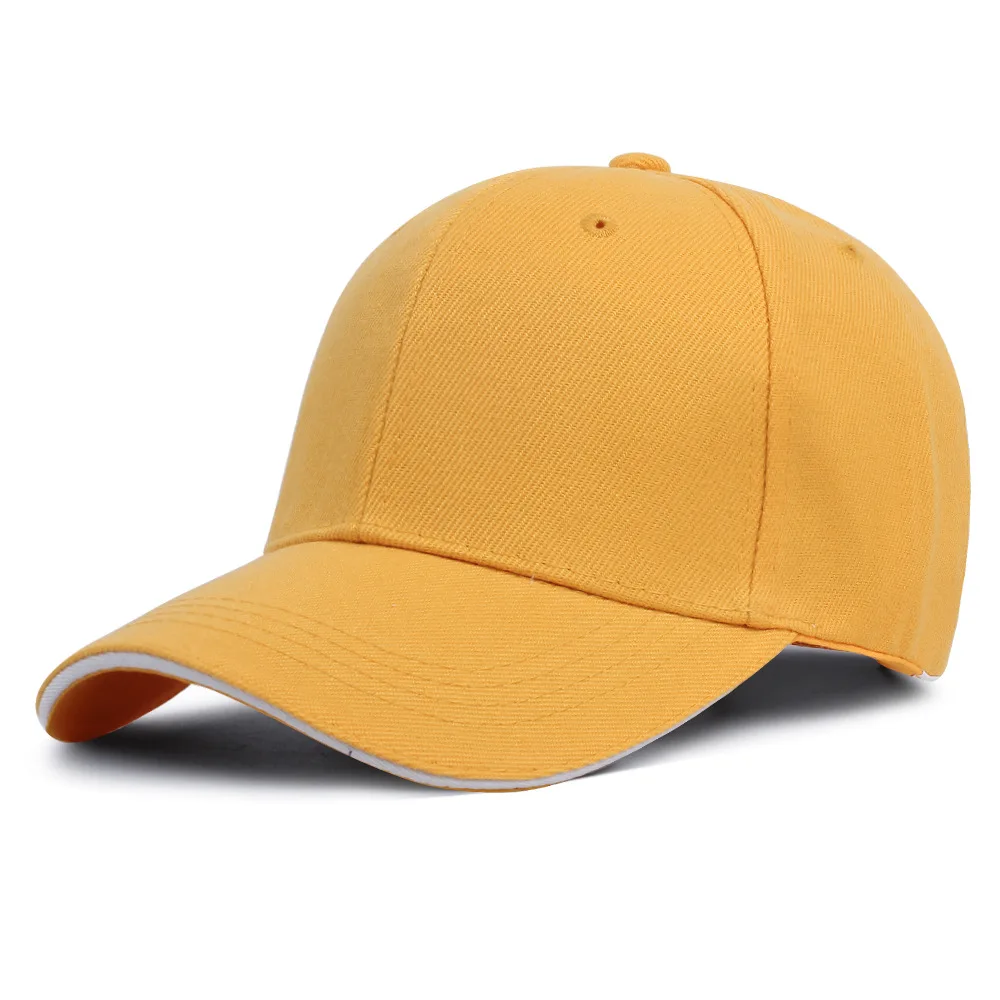 Customized Printed Logo Sandwich Polyester Cotton Baseball Cap Sun Protection Hat Casual And Versatile Suitable Men And Women