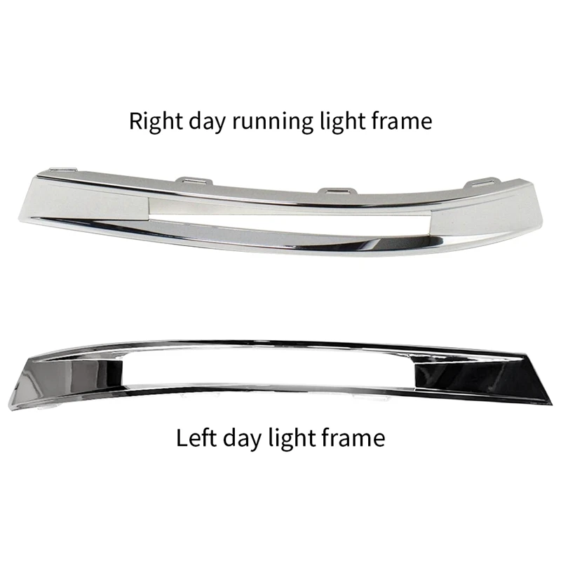 

Front Bumper Fog Light Trim Frame Cap Chrome Running Light Cover For Mercedes-Benz C-Class W204 C63 AMG