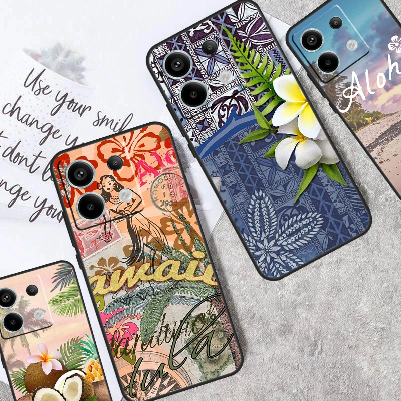 Aloha Beach Life Custodia Hawaii Per Redmi Note 13 Pro 9 10 11 12 Pro Plus 9S 10S 11S 12S Cover Per Redmi 12C 10C 13C