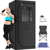 Steam Sauna Box, Portable Sauna for Home, Person Sauna Tent at Home Spa with 2.6L & 1500W, Remote Control, Home Saunas 1