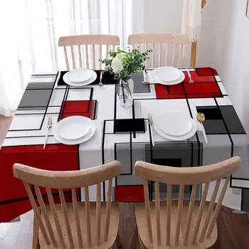 Modern Color Block Tablecloth 5