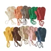 Wool Baby Winter Gloves Candy Color Halter Kids Mittens for Children Girls Boys Accessories Warm Knitted Kids Gloves 1-4Y 1