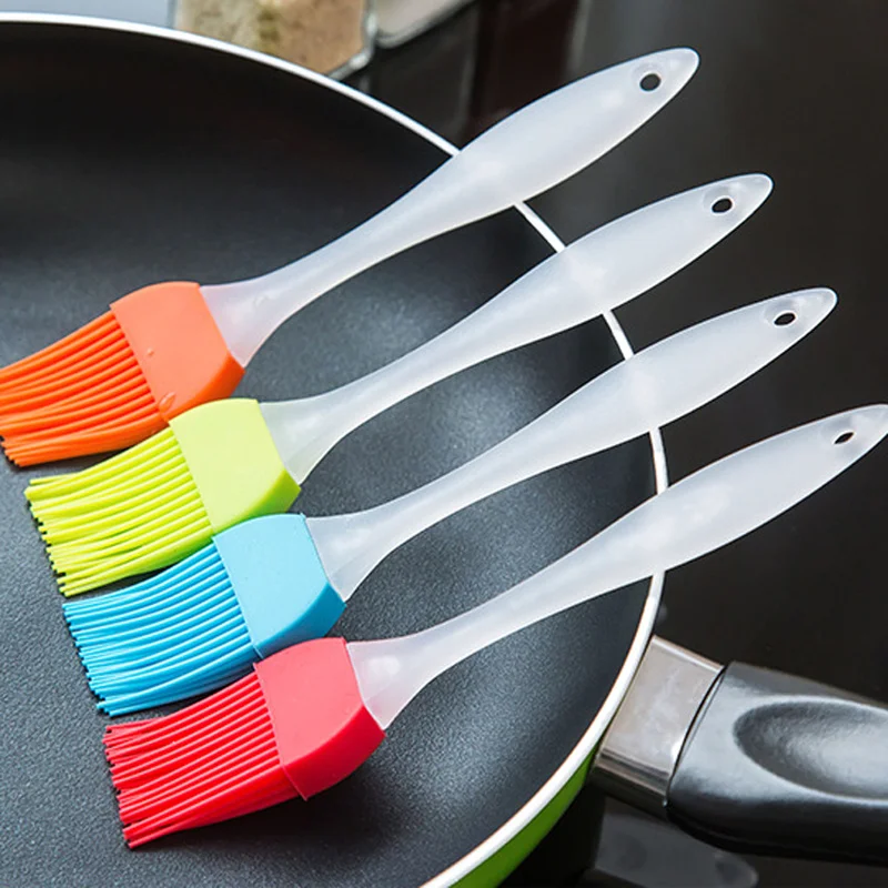Useful Bbq Tool High Temperature Silicone Basting Oil Brush for Cake Bread Butter Baking Tools Keyboard Dust Cleaning Brush
