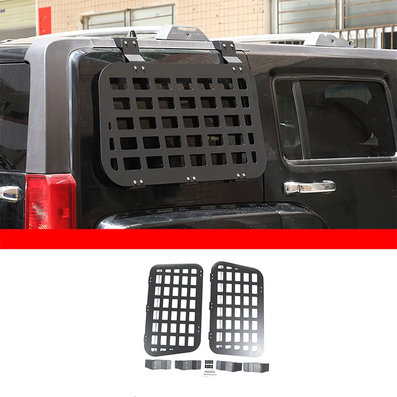 

For Hummer H3 2005-2009 Aluminum Alloy Car Trunk Side Window Storage Rack Car Exterior Modification Accessories