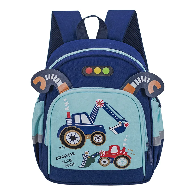 

Kindergarten Schoolbag Cartoon Car Children's Shoulder Bag Backpack Mochila Escolar School Bags Plecak Rugzak Boy Bag Book Bag