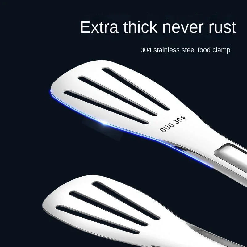 304 Stainless Steel Thickened Steak Clip, Kitchen Household Food Barbecue Meat Clip, Bread Baking Tool