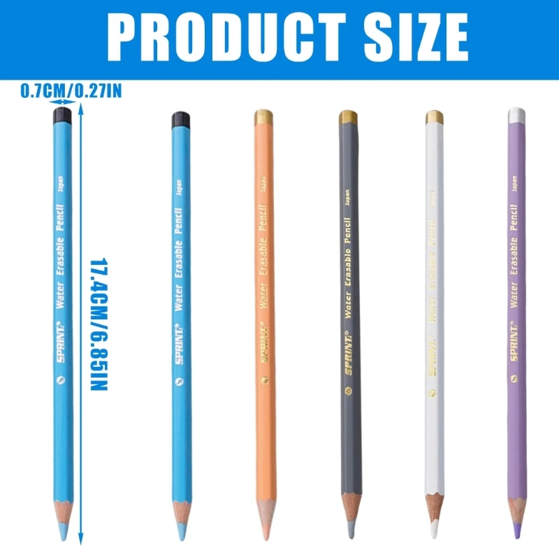 1/5Pcs Sewing Fabric Pencil Colored Fabric Pencil for Sewing Clothes Dressmaking