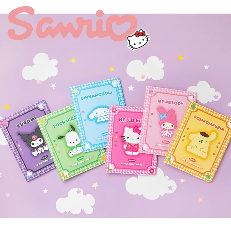 

Sanrio Notepad Suit My Melody Kuromi Cinnamoroll Cute Cartoon Portfolio Notes N Times Sticky Ledger Notebook Handbook Material