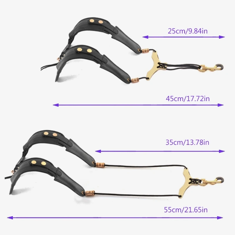 Tracolla per sassofono in pelle imbracatura per spalla morbida regolabile imbracatura per spalla Sax professionale imbottita senza Stress sul collo