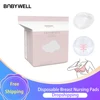 Babywell 100pcs Disposable Breast Nursing Pads Breathable Slim Super Absorbency Cotton Breast Pad Breastfeeding Nursing Pads New 1