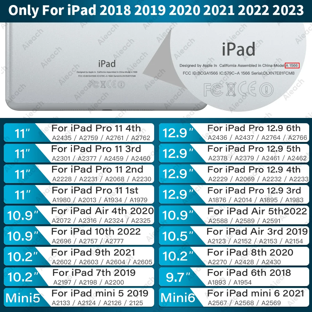 Aieach Ручка для Apple iPad карандаш с ладонью отклонение наклона Bluetooth стилус для iPad 2022 2021 2020 2019 2018 для Appl карандаш (art.: 3920be2de6fc0) - 3920be2de6fc0