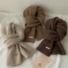 Classic Women'S Soft Long Scarf Winter Warm Wrap Shawl Solid Color Winter Unisex Scarf For Outdoor Travel Ski Snow Scarves 3
